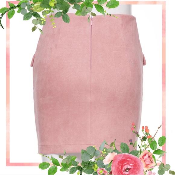 GRAY SUEDE LACE UP MINI SKIRT ★ - Picture 4 of 4